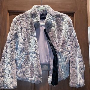 Olivaceous Furry Crop Jacket